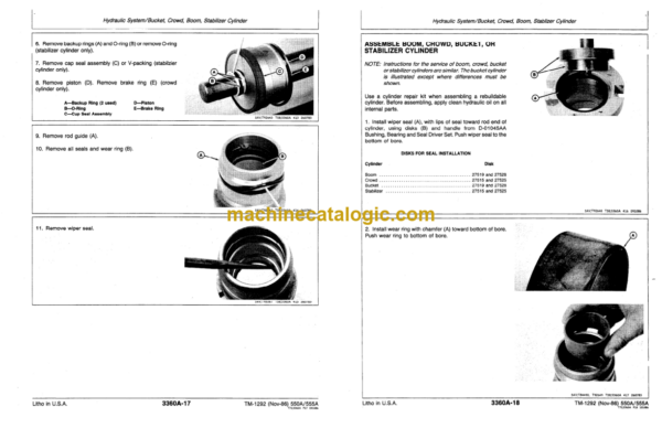 John Deere 550A Crawler Bulldozer 555A Crawler Loader Technical Manual (TM1292)