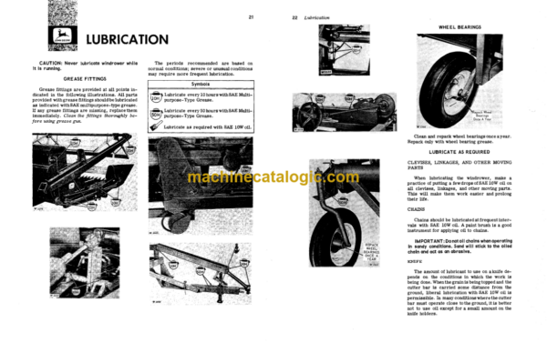 John Deere 190 Pull-Type Windrower Operator's Manual (OMW14750)