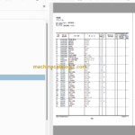 Hitachi ZX17U-5N Hydraulic Excavator Parts Catalog & Equipment Components & Engine Parts Catalog