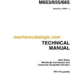 John Deere MID-MOUNT ZTRAK M653 655 665 Technical Manual (TM1778)