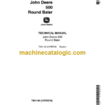 John Deere 500 Round Baler Technical Manual (TM1140)
