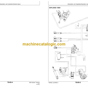 John Deere 3100, 3200, 3200X, 3300, 3300X, 3400 and 3400X Tractors Technical Manual (TM4525)