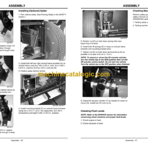 John Deere 1200A Bunker Rake Operator’s Manual (OMTCU29789)