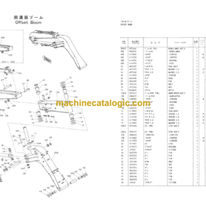 Hitachi FX100W Power Shovel Parts Catalog