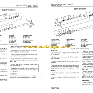 John Deere JD300-B Loader and Backhoe Loader Technical Manual (TM1087)