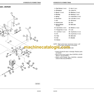 John Deere MID-MOUNT ZTRAK M653 655 665 Technical Manual (TM1778)