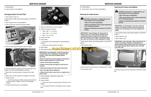 John Deere 1420, 1435, 1445, 1545, 1565 Series-2 Front Mower Operator's Manual (OMTCU24076)