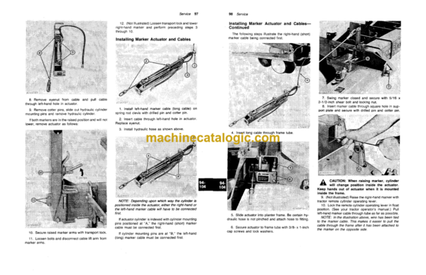 John Deere 7100 Integrel Rigid Frame Max-Emerge Planters Operator's Manual (OMA36991)