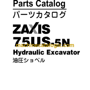 Hitachi ZAXIS75US-5N Hydraulic Excavator Parts Catalog