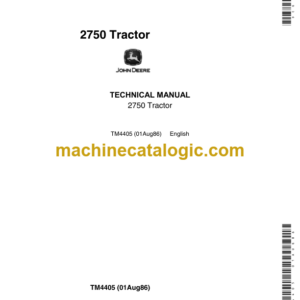 John Deere 2750 Tractor Technical Manual (TM4405)