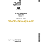 John Deere 70 Folding Toolbar Operator's Manual (OMA45278)