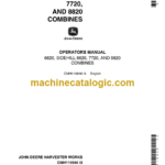 John Deere 6620, Sidehill 6620, 7720, and 8820 Combines Operator's Manual (OMH116946)
