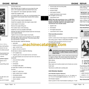 John Deere 500, 650, 650EX and 650EXT Trail Buck Utility ATV Technical Manual (TM2160)