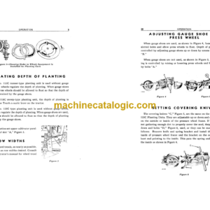 John Deere 112C 118C and 123C One-Row Planting and Fertilizing Attachments Operator’s Manual (OMB31753)