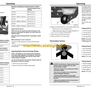 John Deere Z900B, Z900M, Z900R Series ZTrak Operator’s Manual (OMTCU33448)