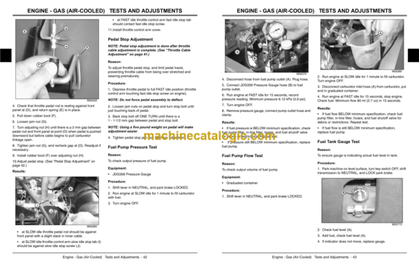 John Deere 4X2 and 4X6 Gator Utility Vehicles Technical Manual (TM1518)