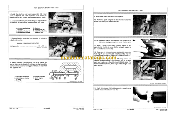 John Deere JD855 Crawler Loader Technical Manual (TM1165)