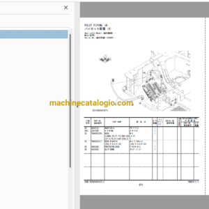 Hitachi ZX33U-5A Hydraulic Excavator Parts Catalog & Engine Parts Catalog & Equipment Components Parts Catalog