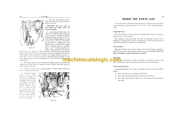 John Deere 112C 118C and 123C One-Row Planting and Fertilizing Attachments Operator's Manual (OMB31753)