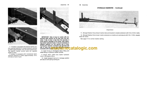 John Deere 70 Folding Toolbar Operator's Manual (OMA45278)