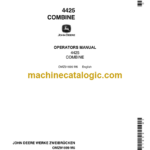 John Deere 4425 Combine Operator's Manual (OMZ91699)