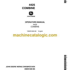 John Deere 4425 Combine Operator's Manual (OMZ91699)