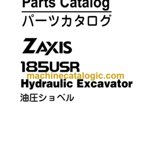 Hitachi ZX185USR Hydraulic Excavator Parts Catalog