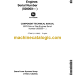 John Deere 6076 Natural Gas Engines Component Technical Manual (CTM82)