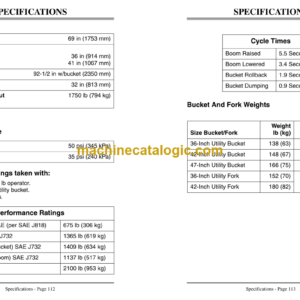 John Deere 3375 Skid Steer Loader Operator’s Manual (OMM120644)