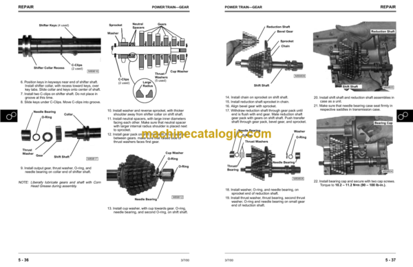 John Deere 1948GV/HV, 2148HV, 2354HV, 2554HV Sabre Yard & Garden Tractors Technical Manual (TM2160)