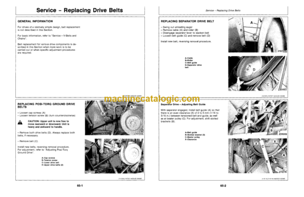 John Deere 4425 Combine Operator's Manual (OMZ91699)