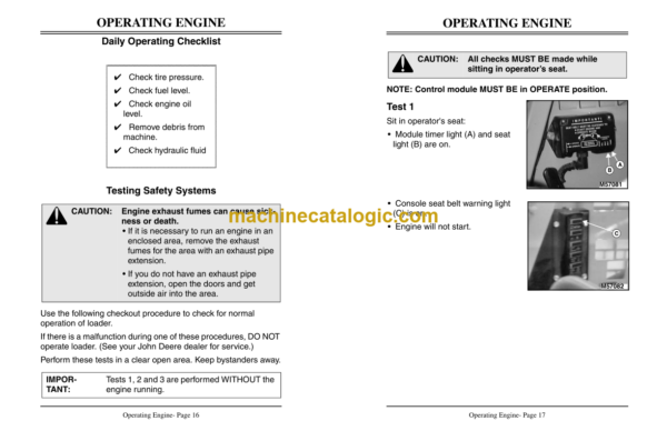 John Deere 3375 Skid Steer Loader Operator's Manual (OMM120644)