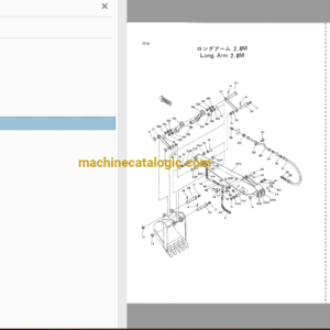 Hitachi EX100 Hydraulic Excavator Parts Catalog & Equipment Components Parts Catalog