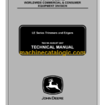 John Deere LE Series Trimmers and Edgers Technical Manual (TM2189)