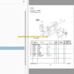 Hitachi ZX20U-5A Hydraulic Excavator Parts Catalog & Equipment Components & Engine Parts Catalog