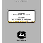 John Deere 1435, 1445, 1545, 1565 Series-2 Front Mower Operator's Manual (OMTCU33870)