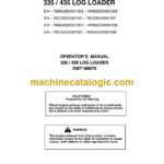 John Deere 335 and 435 Log Loader Operator's Manual (OMT186070)