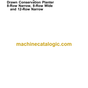 John Deere 1760 Wing-Fold Drawn Conservation Planter 8-Row Narrow, 8-Row Wide and 12-Row Narrow Operator's Manual (OMA54964)