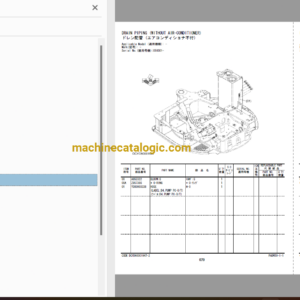 Hitachi ZX33U-6 Hydraulic Excavator Parts Catalog & Engine Parts Catalog & Equipment Components Parts Catalog