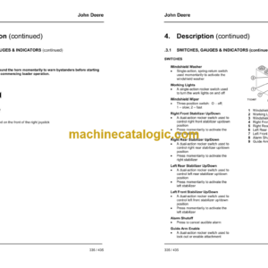 John Deere 335 and 435 Log Loader Operator’s Manual (OMT186070)