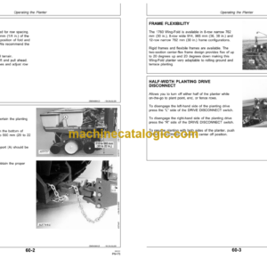 John Deere 1760 Wing-Fold Drawn Conservation Planter 8-Row Narrow, 8-Row Wide and 12-Row Narrow Operator’s Manual (OMA54964)