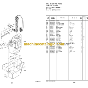 Hitachi ZX190W-6N Wheeled Excavator Parts Catalog