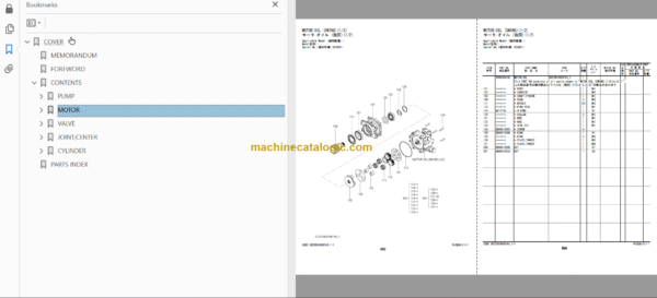 Hitachi ZX20U-5A Hydraulic Excavator Parts Catalog & Equipment Components & Engine Parts Catalog