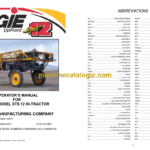 Hagie MODEL STS 12 HI-TRACTOR Operator's Manual