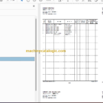 Hitachi ZX20U-5A Hydraulic Excavator Parts Catalog & Equipment Components & Engine Parts Catalog
