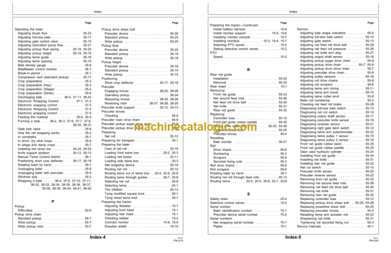 John Deere 565 and 575 Round Balers Operator's Manual (OMCC52492)