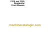 John Deere F510 and F525 Residential Front Mowers Technical Manual (TM1475)