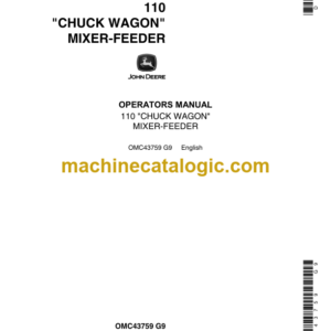 John Deere 110 Chuck Wagon Mixer-Feeder Operator's Manual (OMC43759)