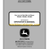 John Deere WG32A, WG36A, WG48A Commercial Walk Behind Mower Operator's Manual (OMTCU31829)