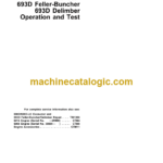 John Deere 690D Excavator 690D-LC Excavator 693D Feller-Buncher 693D Delimber Operation and Test Technical Manual (TM1387)
